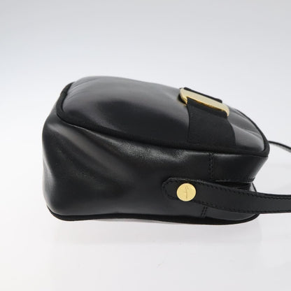 Salvatore Ferragamo Vara Bow camera Shoulder Bag Leather, Black, Leather, Shoulder Bag