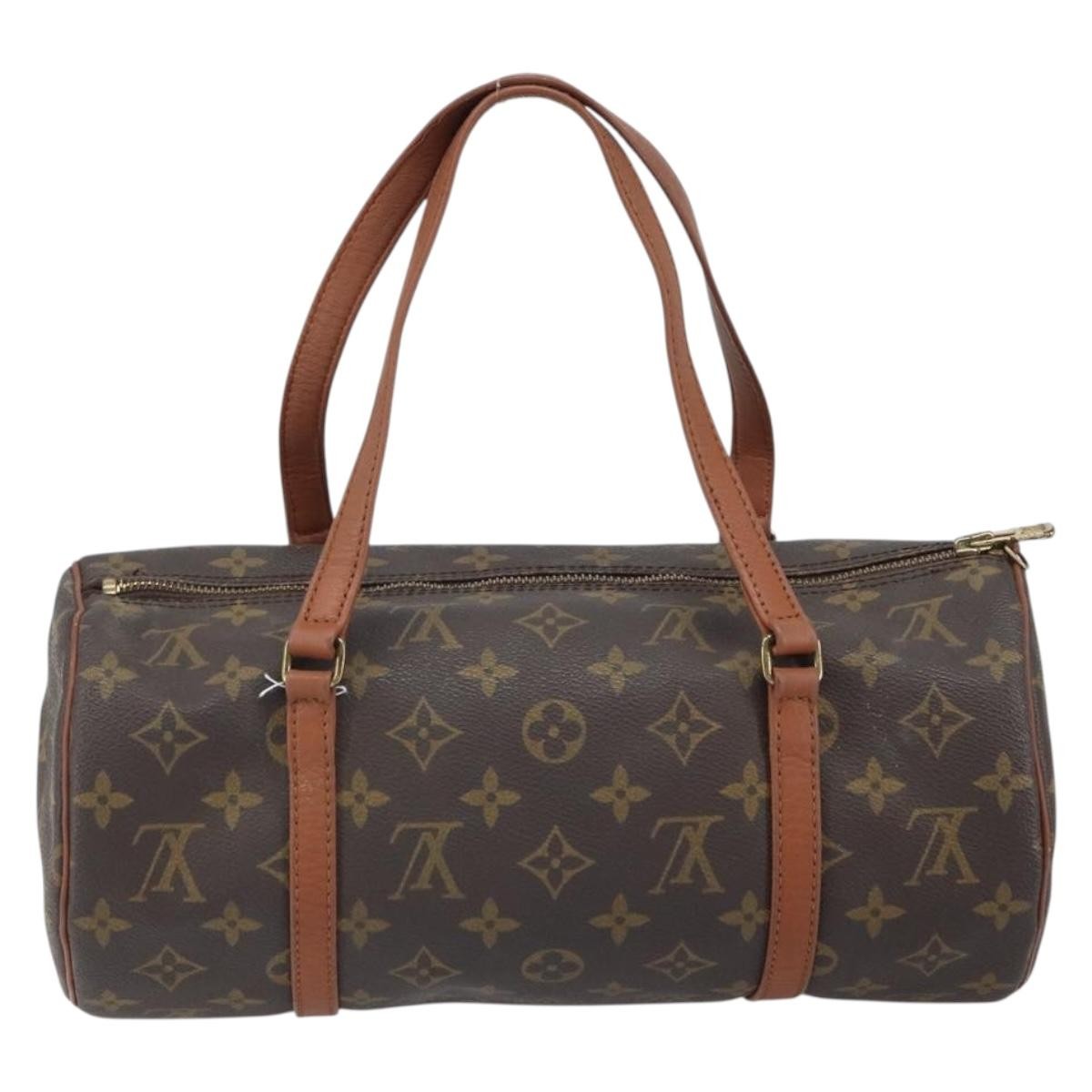 Louis Vuitton Papillon Handbag Monogram Canvas, BROWN, CANVAS, Handbag