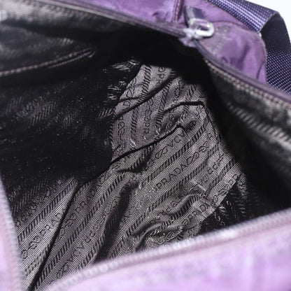 Prada Double Buckle Flap Messenger Bag Tessuto, PURPLE, NYLON, Shoulder bag