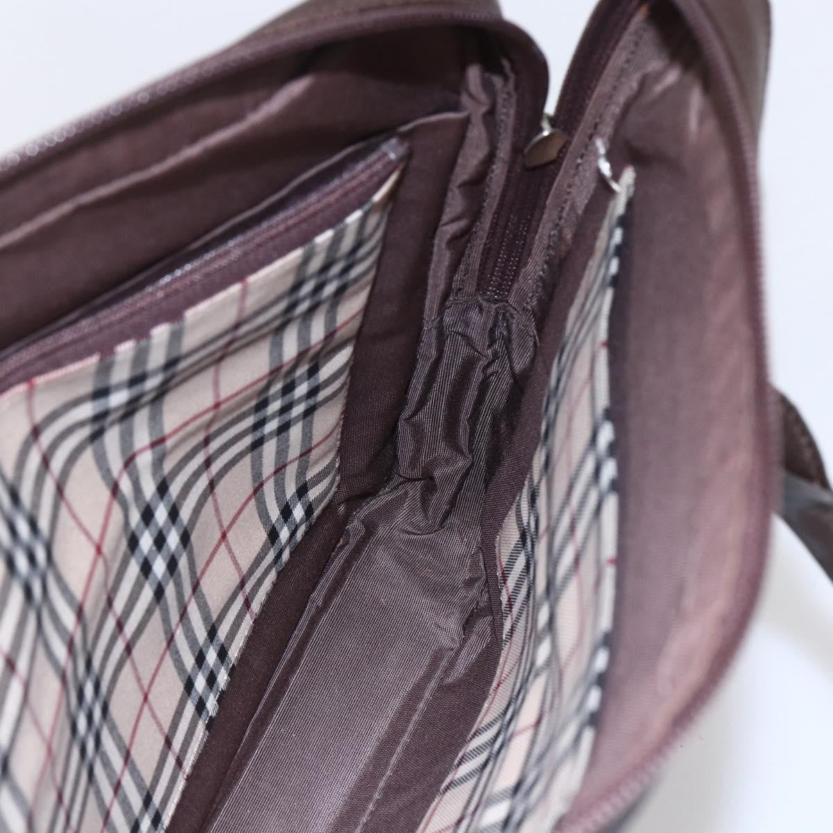 Burberry Vintage Handbag Leather, BROWN, LEATHER, Handbag
