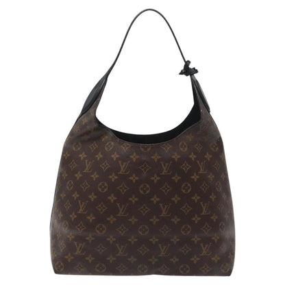 Louis Vuitton Flower Hobo Monogram Canvas with Leather, BROWN, CANVAS, Shoulder bag