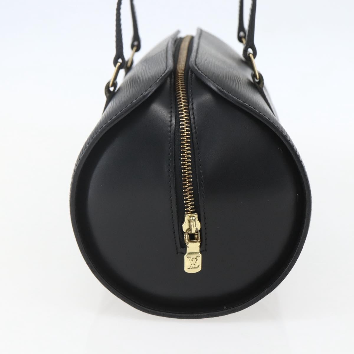Louis Vuitton Soufflot Handbag Epi Leather, BLACK, LEATHER, Handbag
