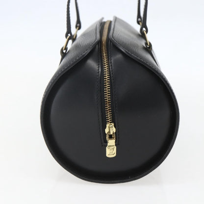 Louis Vuitton Soufflot Handbag Epi Leather, BLACK, LEATHER, Handbag