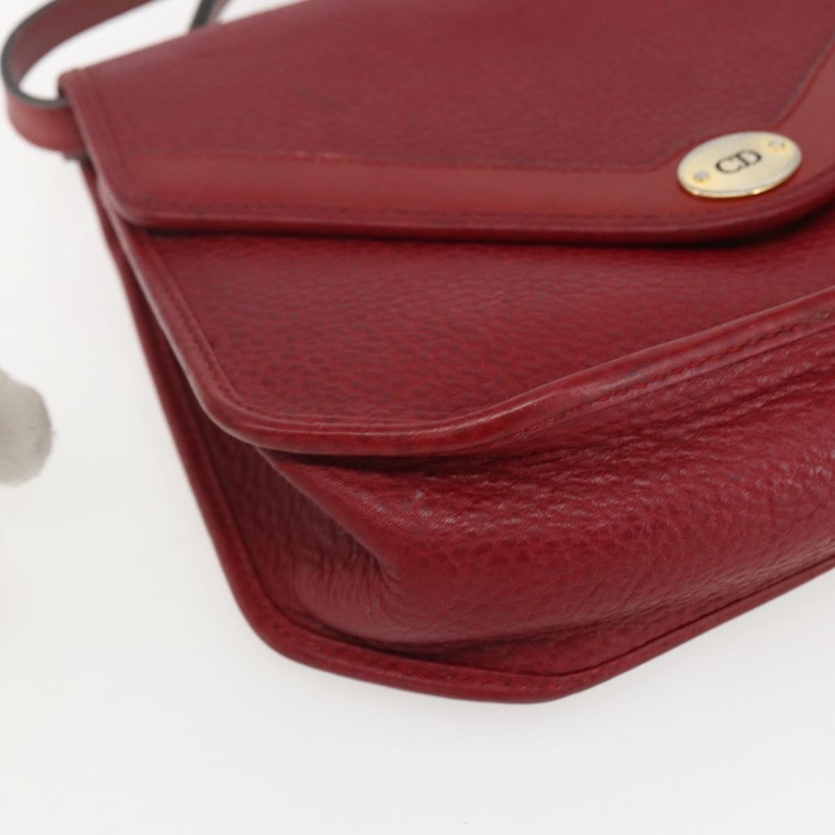Christian Dior Vintage Handbag Leather, RED, LEATHER, Handbag