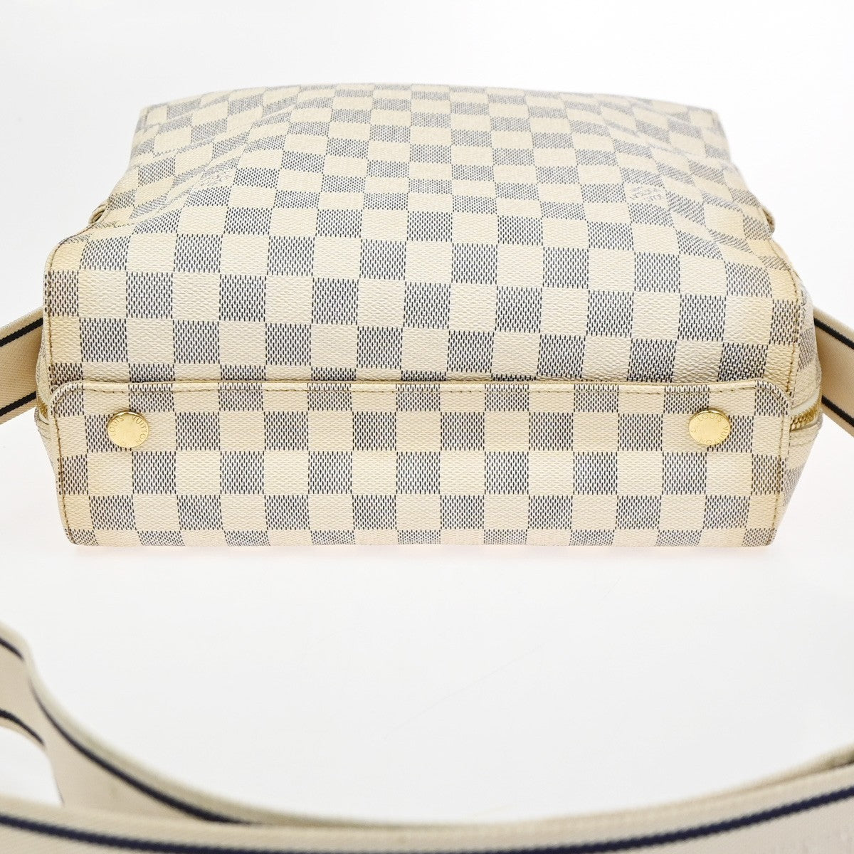 Louis Vuitton Naviglio Handbag Damier, WHITE, CANVAS, Shoulder bag