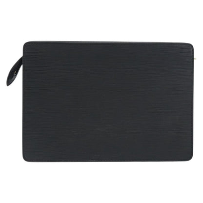Louis Vuitton Pochette Homme Epi Leather, BLACK, LEATHER, Clutche & pouche