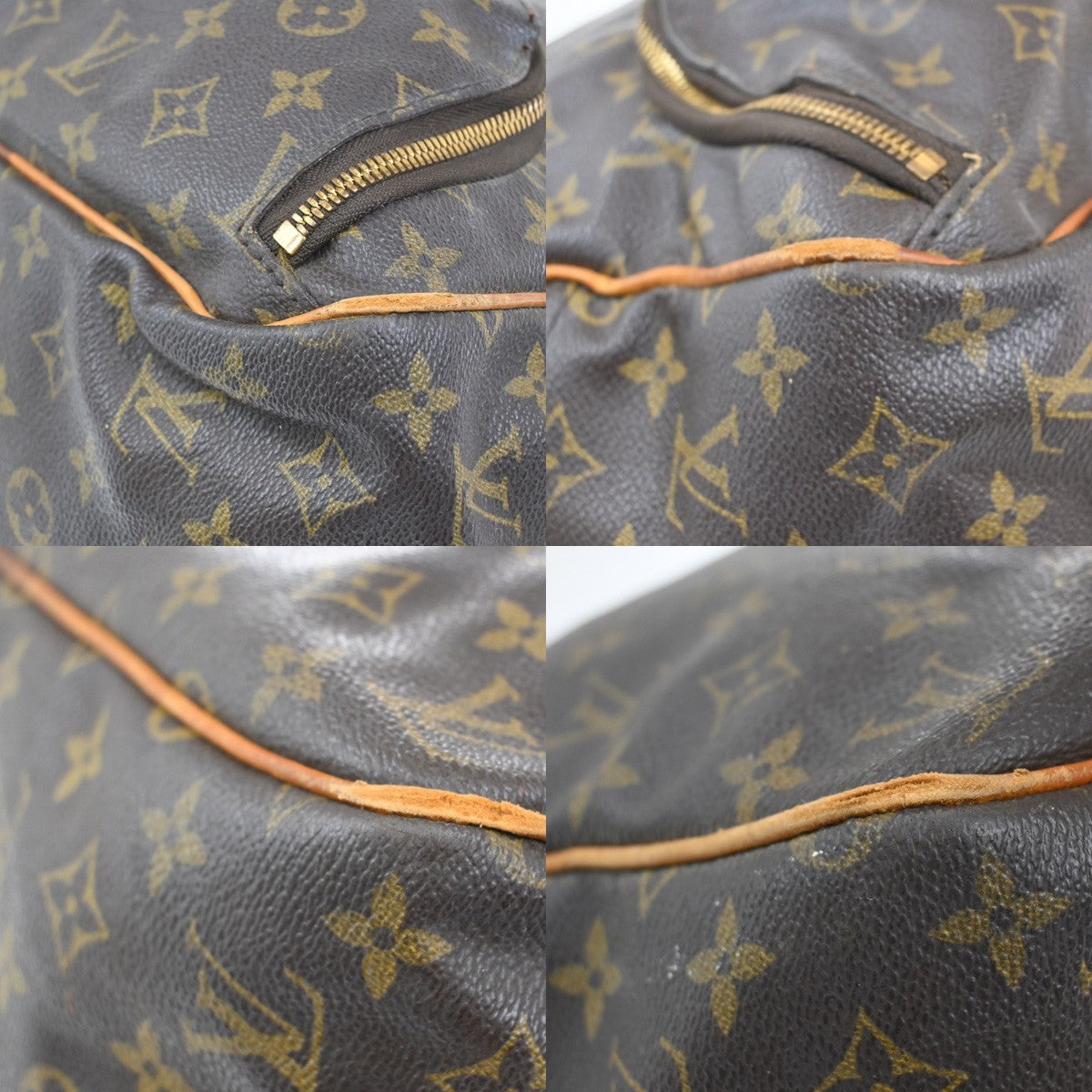 Louis Vuitton Evasion Travel Bag Monogram Canvas, BROWN, LEATHER, Travel bag