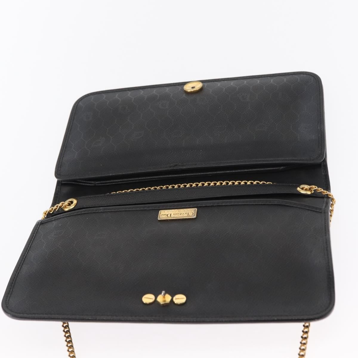Christian Dior Vintage Shoulder Bag Leather, Black, Leather, Shoulder Bag