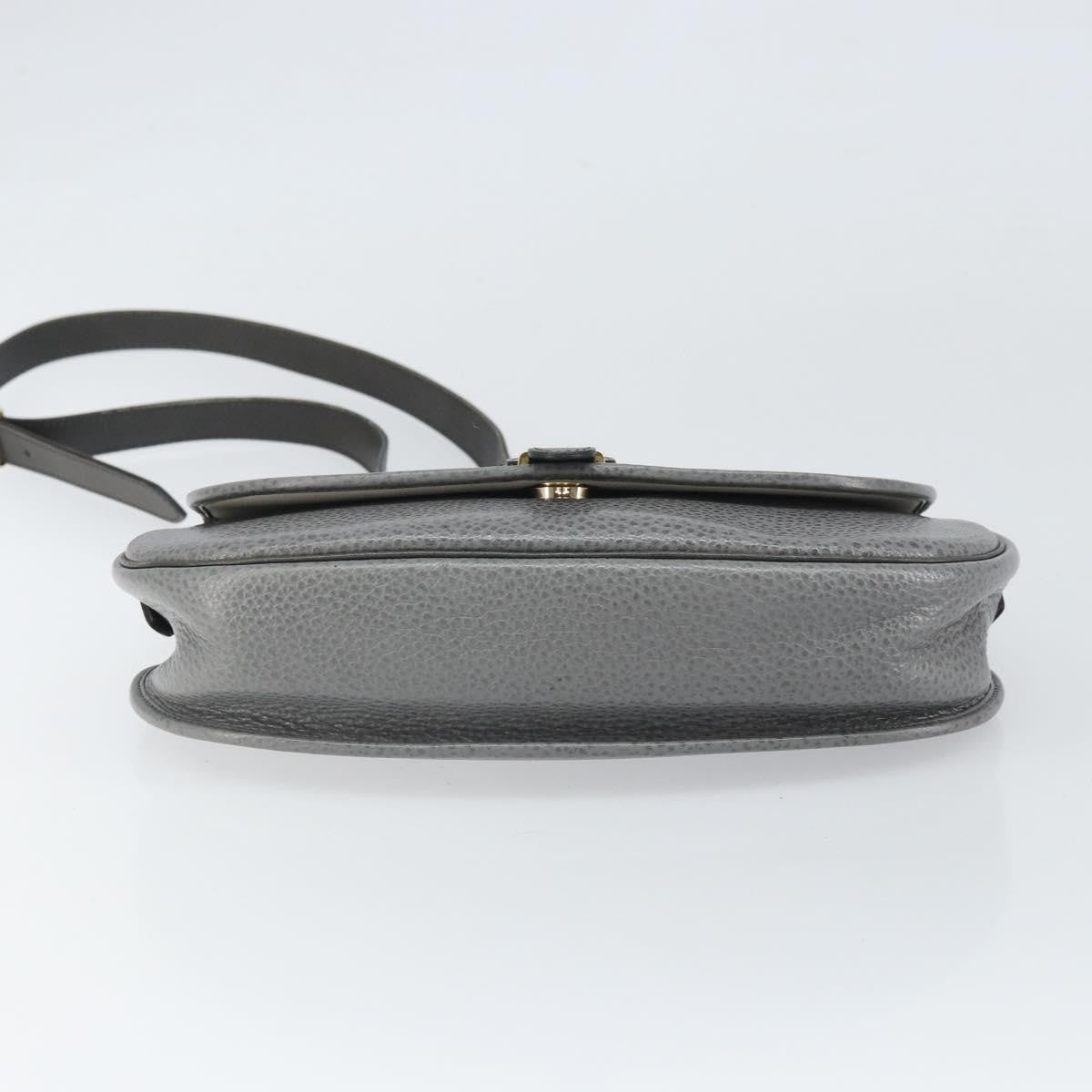 Christian Dior CD Shoulder bag Leather, GRAY, LEATHER, Shoulder bag