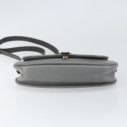 Christian Dior CD Shoulder bag Leather, GRAY, LEATHER, Shoulder bag