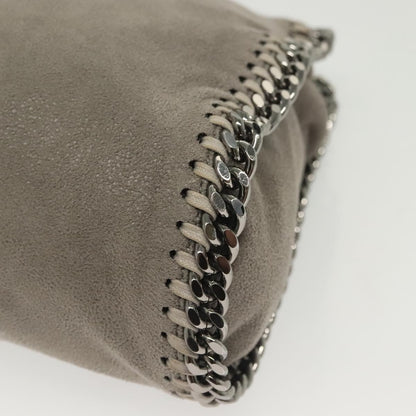 Stella McCartney Falabella Fold Over Crossbody Bag Suede, GRAY, SUEDE, Crossbody bag