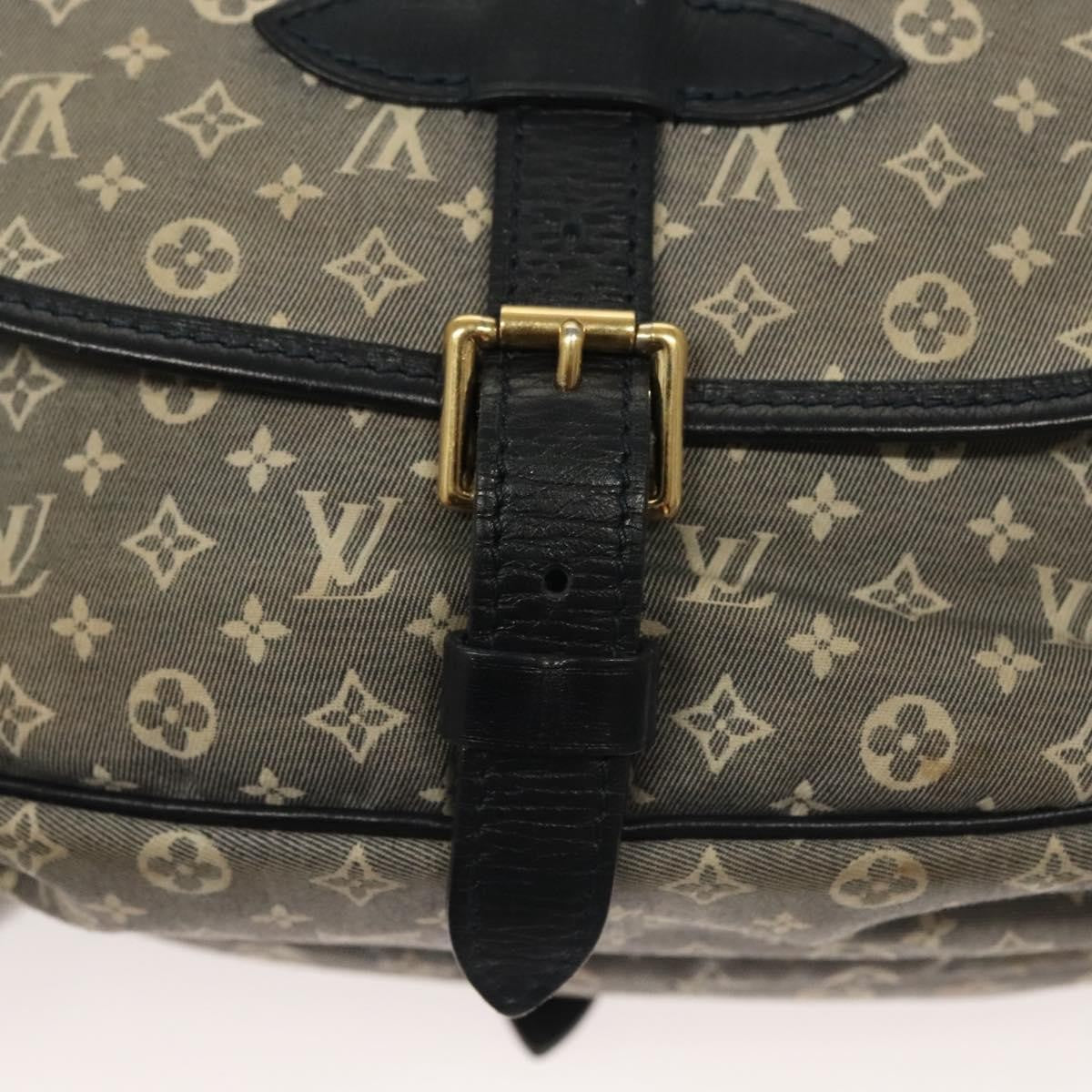 Louis Vuitton Saumur Handbag Monogram Idylle, GRAY, CANVAS, Handbag