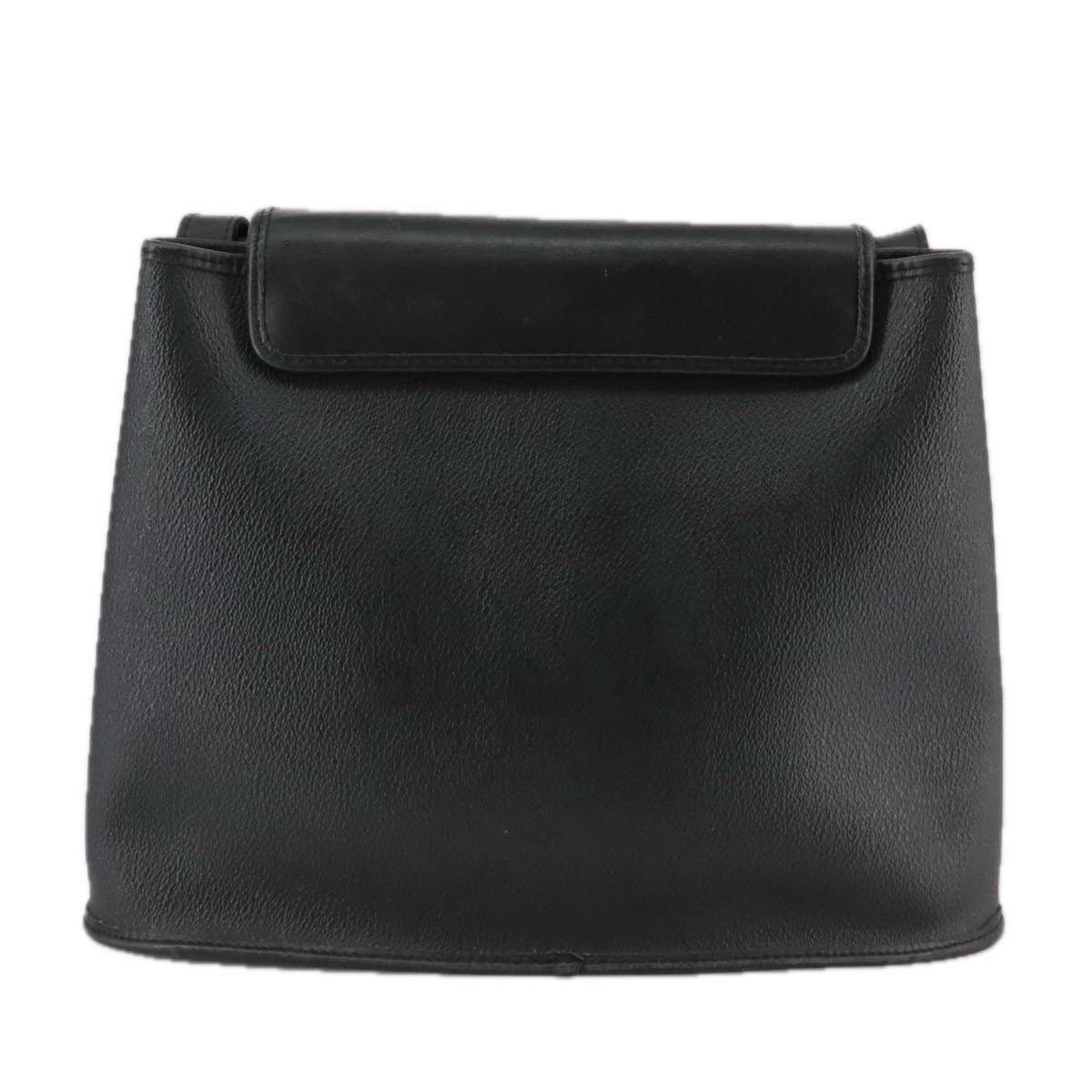 Christian Dior Vintage Honeycomb Flap Crossbody Bag Coated Canvas, BLACK, CANVAS, Crossbody bag