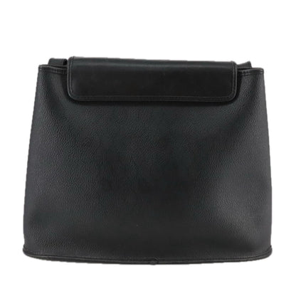 Christian Dior Vintage Honeycomb Flap Crossbody Bag Coated Canvas, BLACK, CANVAS, Crossbody bag