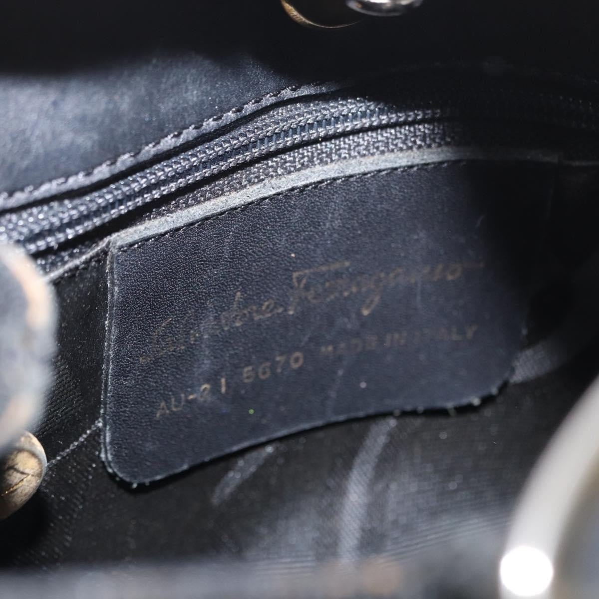Salvatore Ferragamo Vala Clutch bag Nylon, BLACK, NYLON, Clutche & pouche