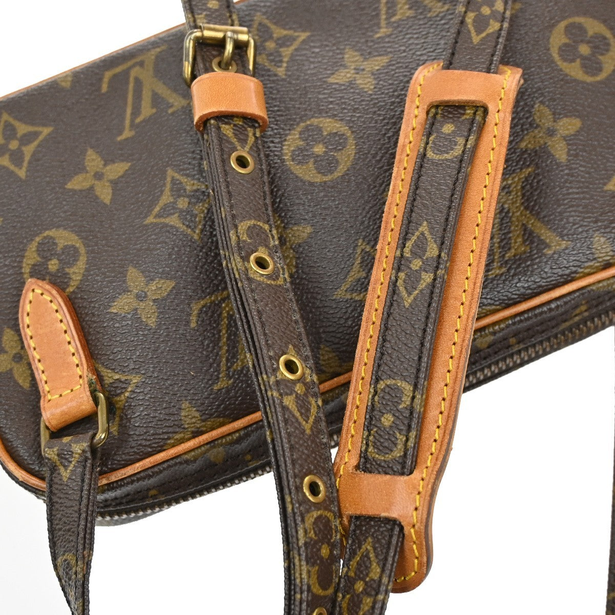 Louis Vuitton Pochette Marly Bandouliere Bag Monogram Canvas, BROWN, CANVAS, Shoulder bag