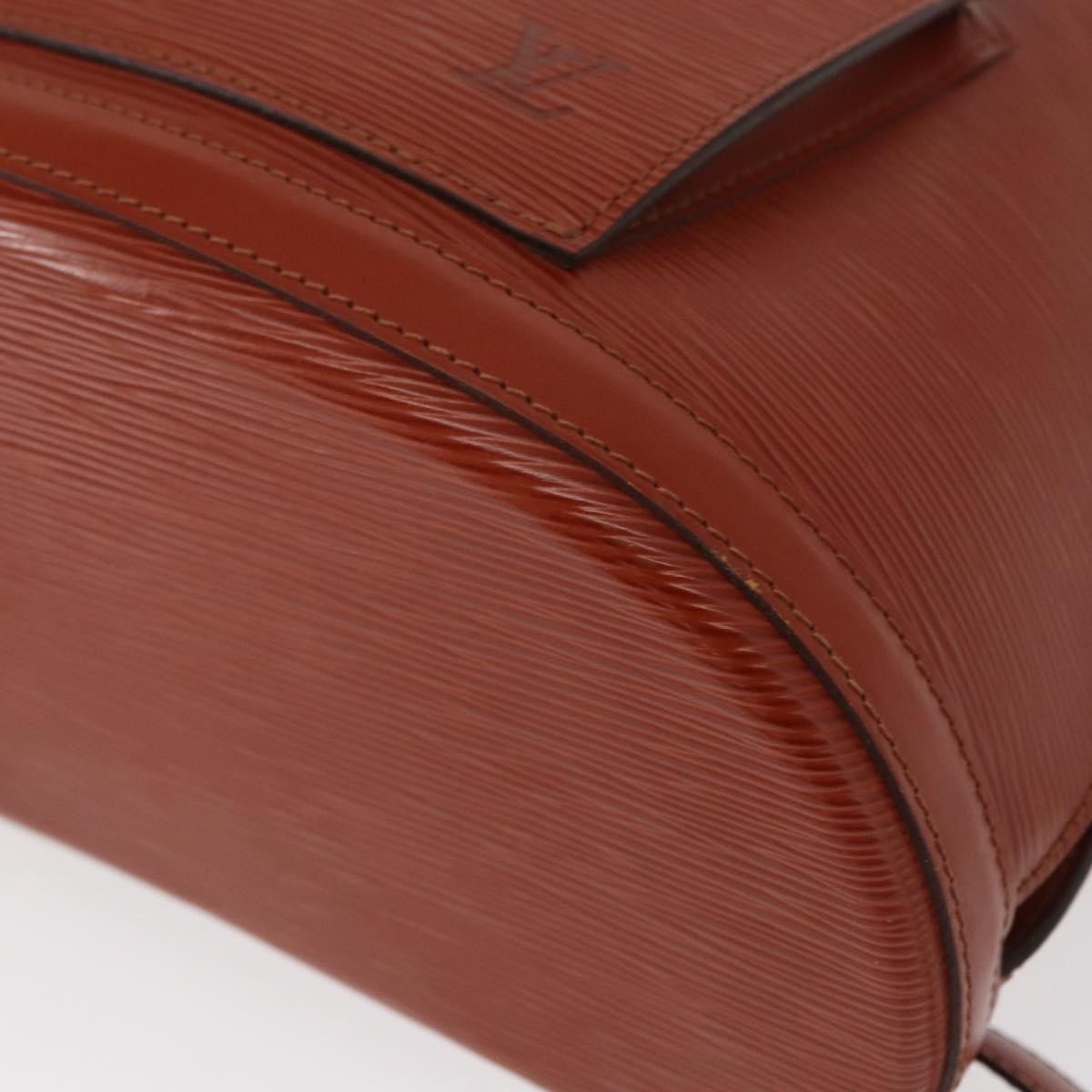 Louis Vuitton Gobelins Backpack Epi Leather, BROWN, LEATHER, Backpack
