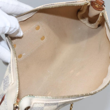 Louis Vuitton Eva Handbag Damier, BEIGE, CANVAS, Shoulder bag