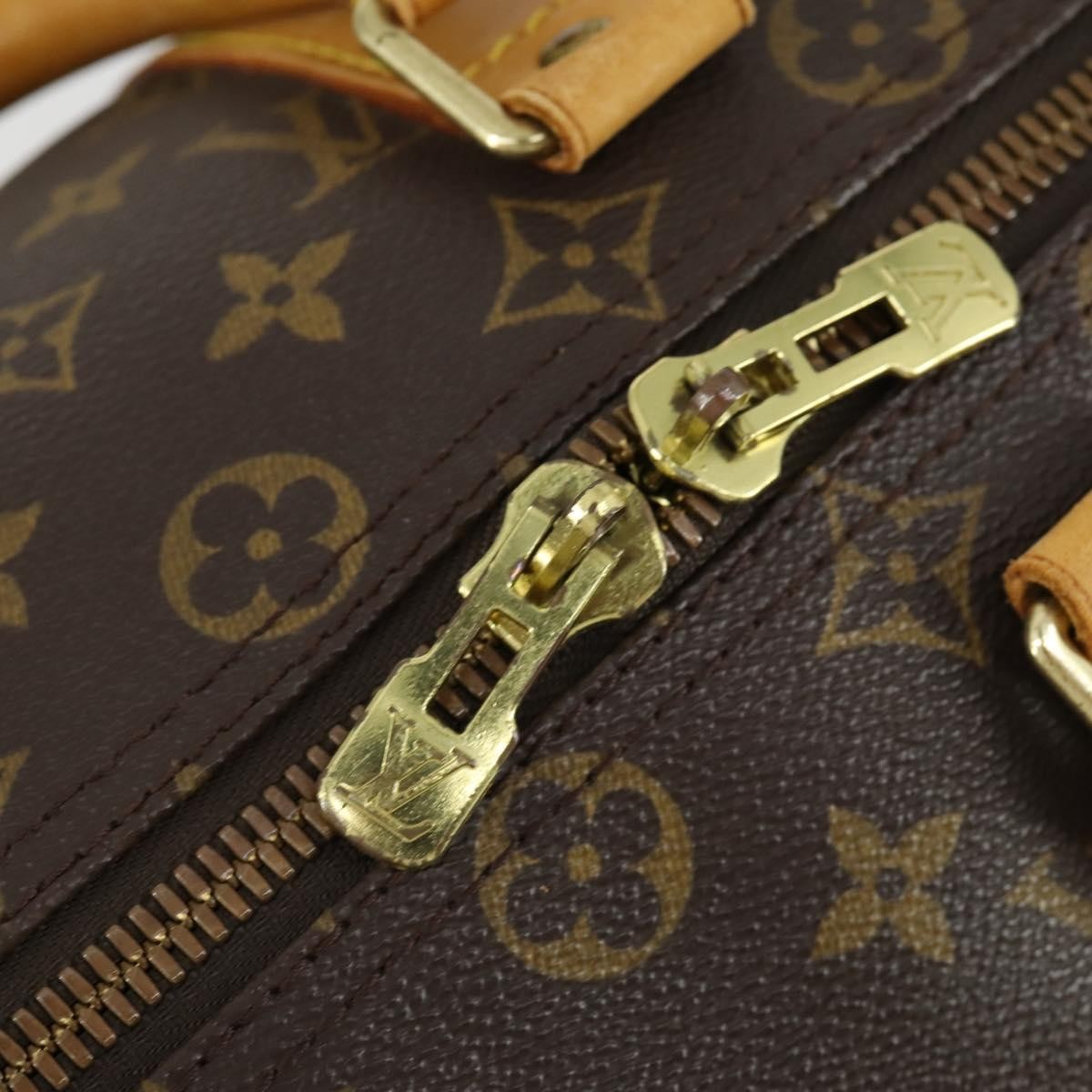 Louis Vuitton Keepall Bag Monogram Canvas, BROWN, CANVAS, Travel bag