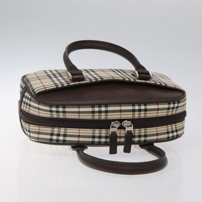 Burberry Nova Check Bowling Bag Canvas, BEIGE, CANVAS, Travel bag