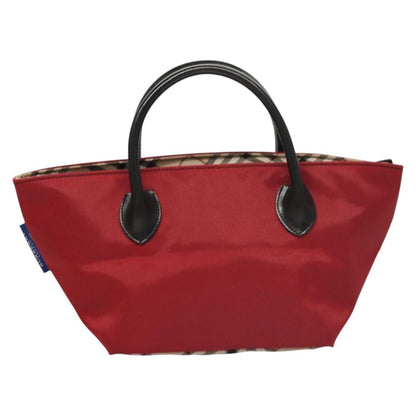Burberry Nova Check Tote Nylon, RED, NYLON, Tote bag