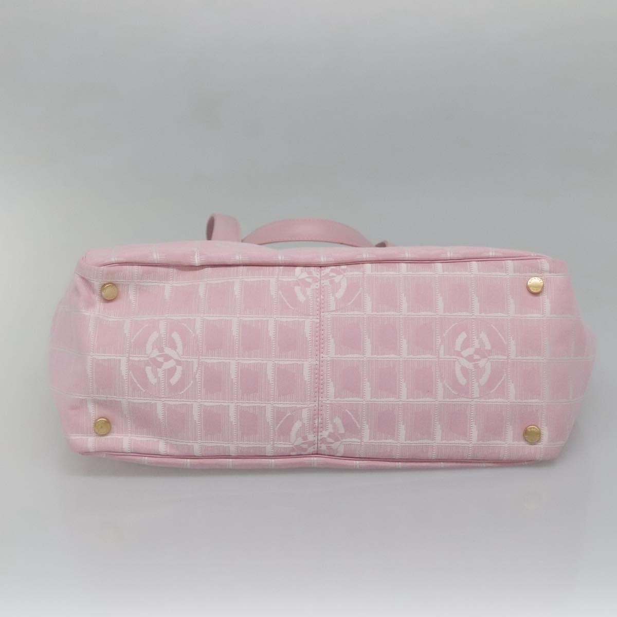 Chanel Travel Line Tote Nylon, PINK, NYLON, Tote bag