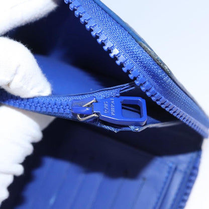 Louis Vuitton Zippy Wallet NM Taurillon Leather, Blue, Canvas, Wallet