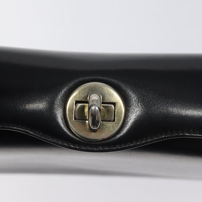 Gucci Vintage Convertible Box Crossbody Bag Leather, BLACK, LEATHER, Handbag