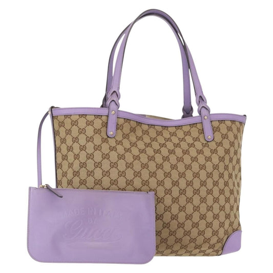 Gucci Vintage tote GG Canvas, BEIGE, CANVAS, Tote bag