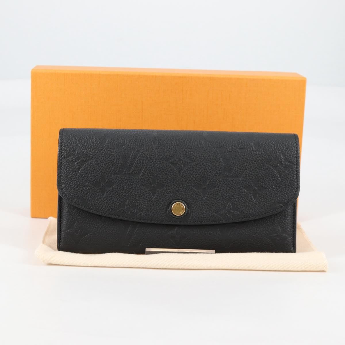 Louis Vuitton Portefeuille Sarah Wallet Monogram Empreinte, BLACK, LEATHER, Wallets