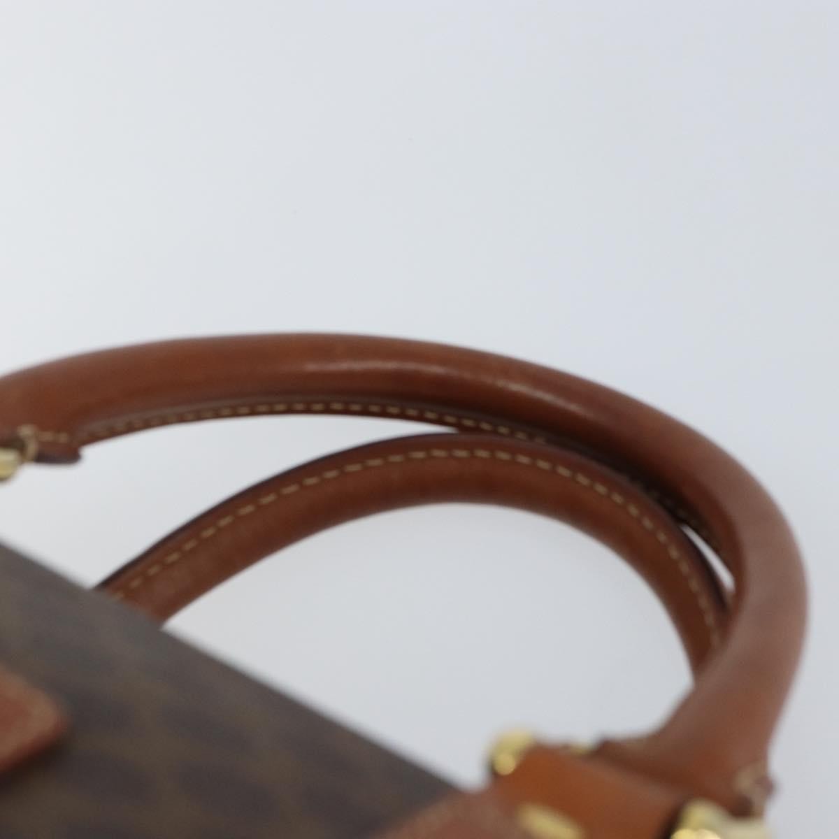 Celine Vintage Macadam Boston bag Canvas, BROWN, CANVAS, Handbag