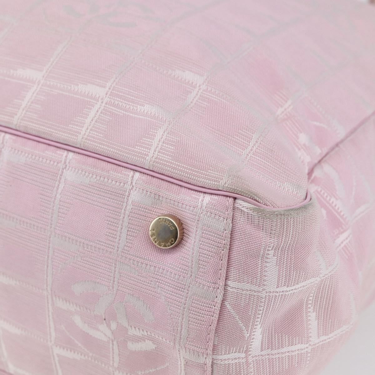 Chanel Travel Line Tote Nylon, PINK, NYLON, Tote bag