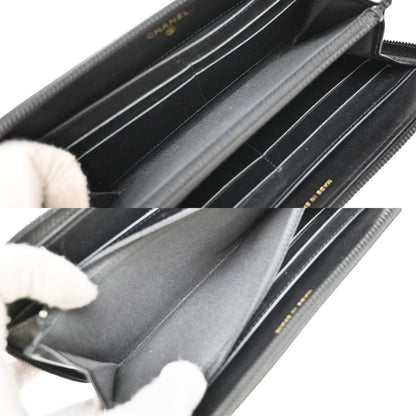 Chanel Timeless CC Zipped Wallet Goatskin, BLACK, LEATHER, Wallets