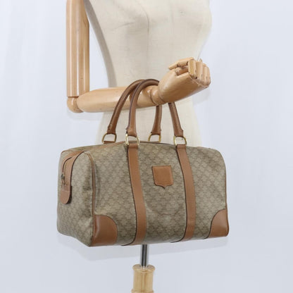 Celine Vintage Macadam Boston bag Canvas, BEIGE, CANVAS, Travel bag