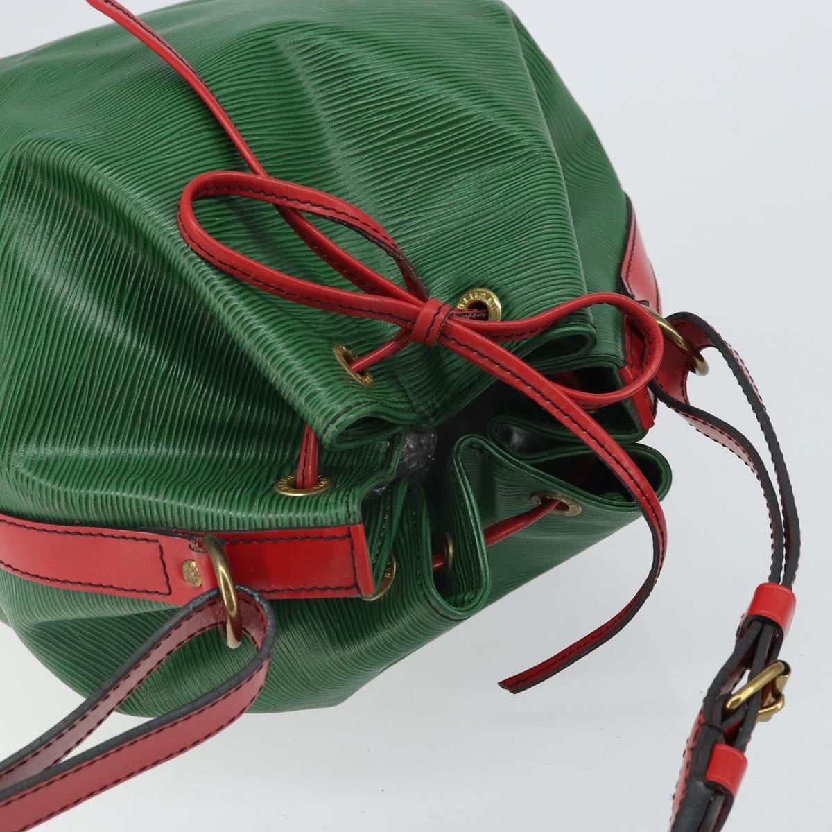 Louis Vuitton Bicolor Petit Noe Handbag Epi Leather, GREEN, LEATHER, Shoulder bag