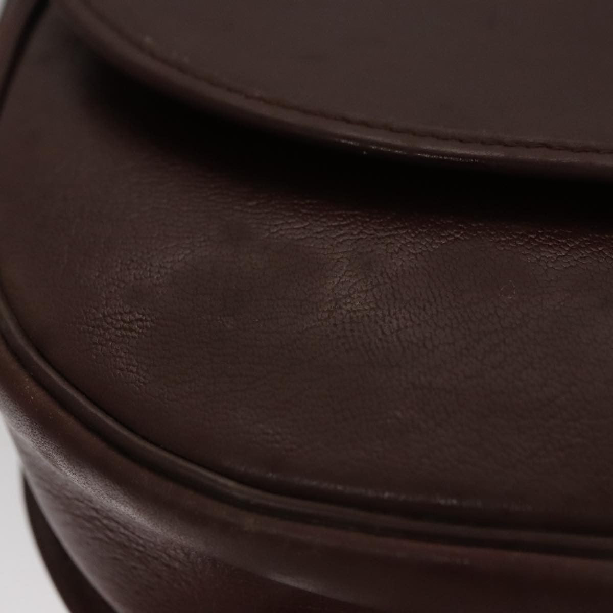 Christian Dior Vintage Trotter Shoulder Bag Canvas, BURGUNDY, LEATHER, Shoulder bag
