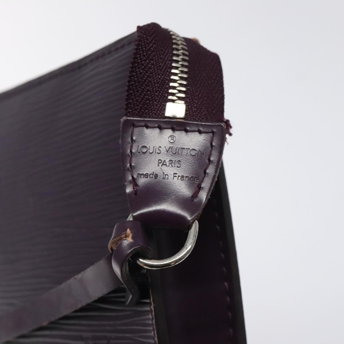 Louis Vuitton Pochette Accessoires Epi Leather, PURPLE, LEATHER, Clutche & pouche