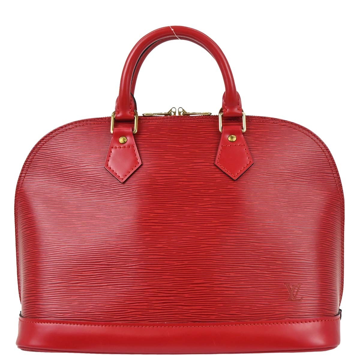 Louis Vuitton Alma Handbag Epi Leather, Red, Leather, Handbag