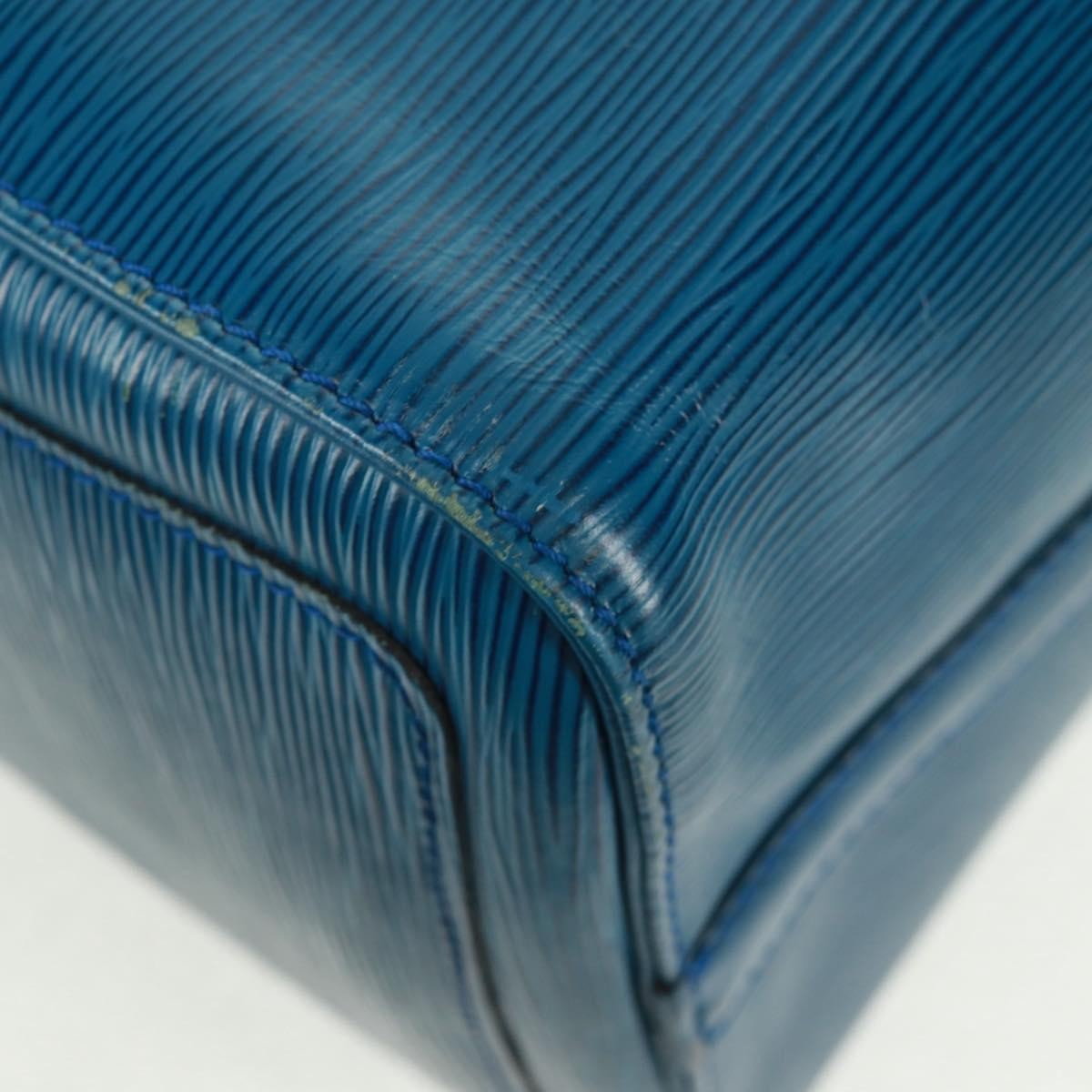 Louis Vuitton Speedy Handbag Epi Leather, BLUE, LEATHER, Handbag
