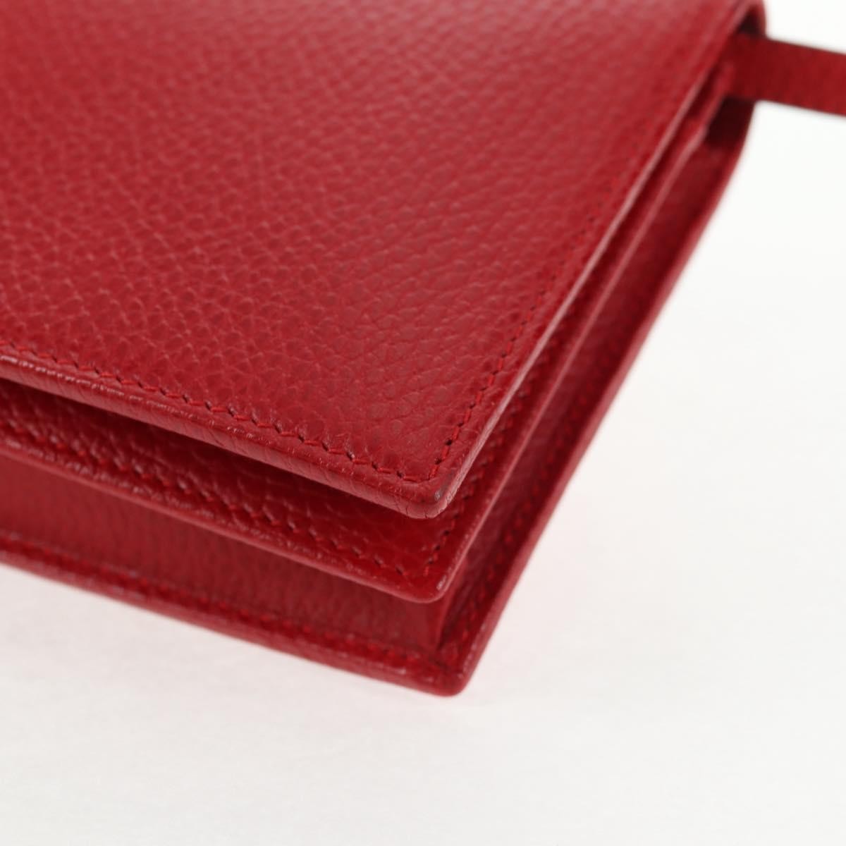 Gucci Wallet on Strap Leather, RED, LEATHER, Wallets