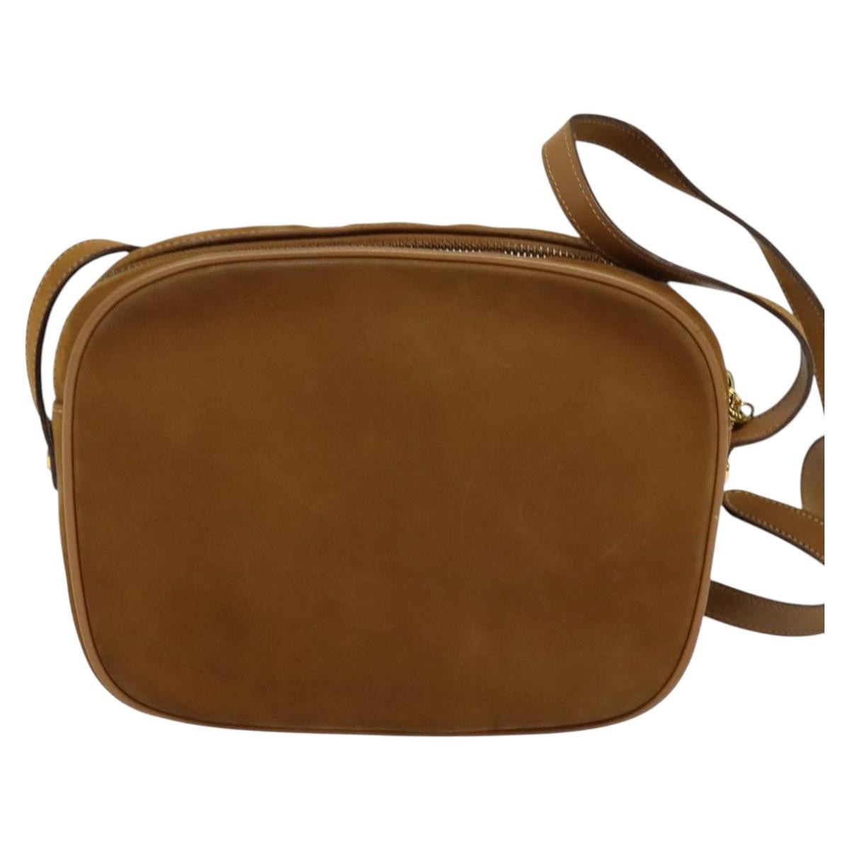 Salvatore Ferragamo Vala Shoulder Bag Suede, BROWN, SUEDE, Shoulder bag