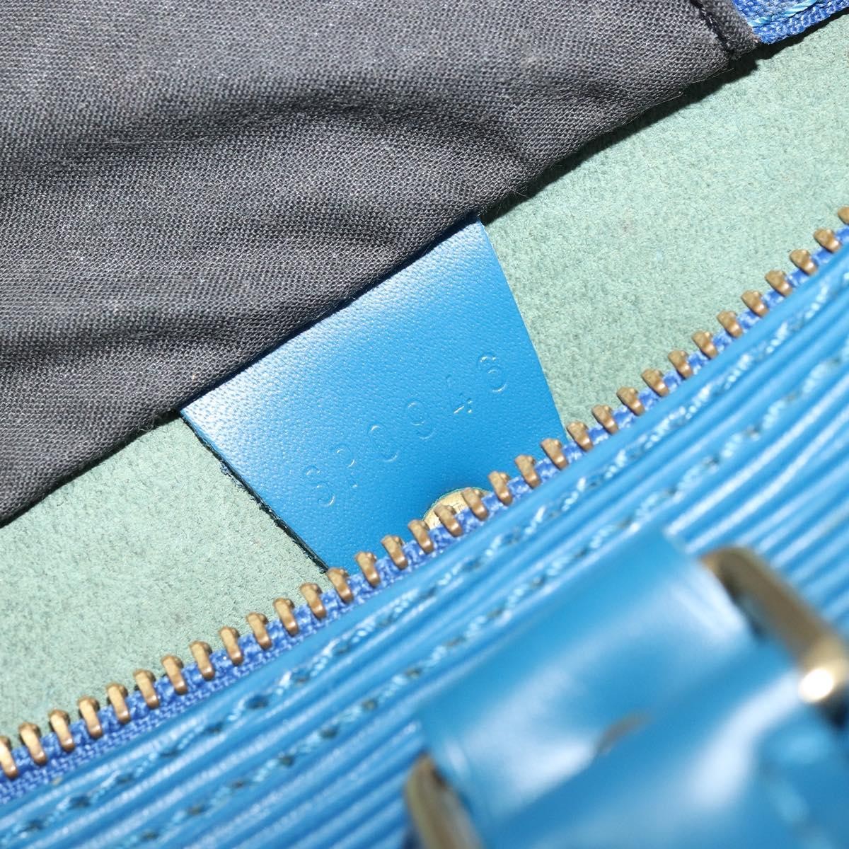 Louis Vuitton Speedy Handbag Epi Leather, Blue, Leather, Handbag