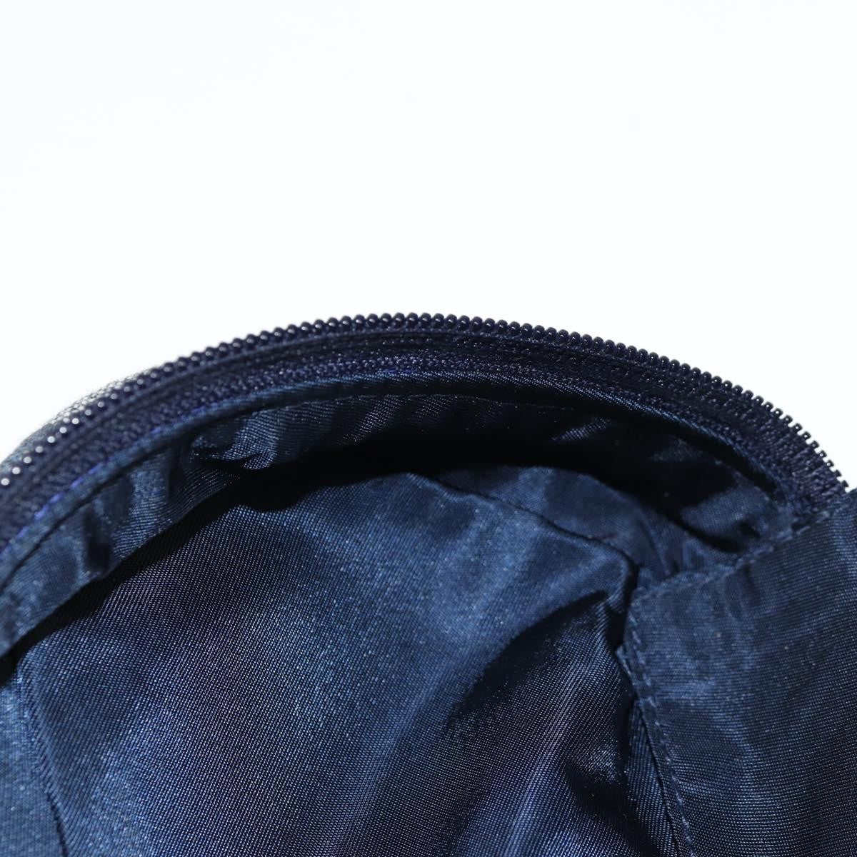 Christian Dior Saddle Zip Pouch Diorissimo Canvas, NAVY, CANVAS, Clutche & pouche