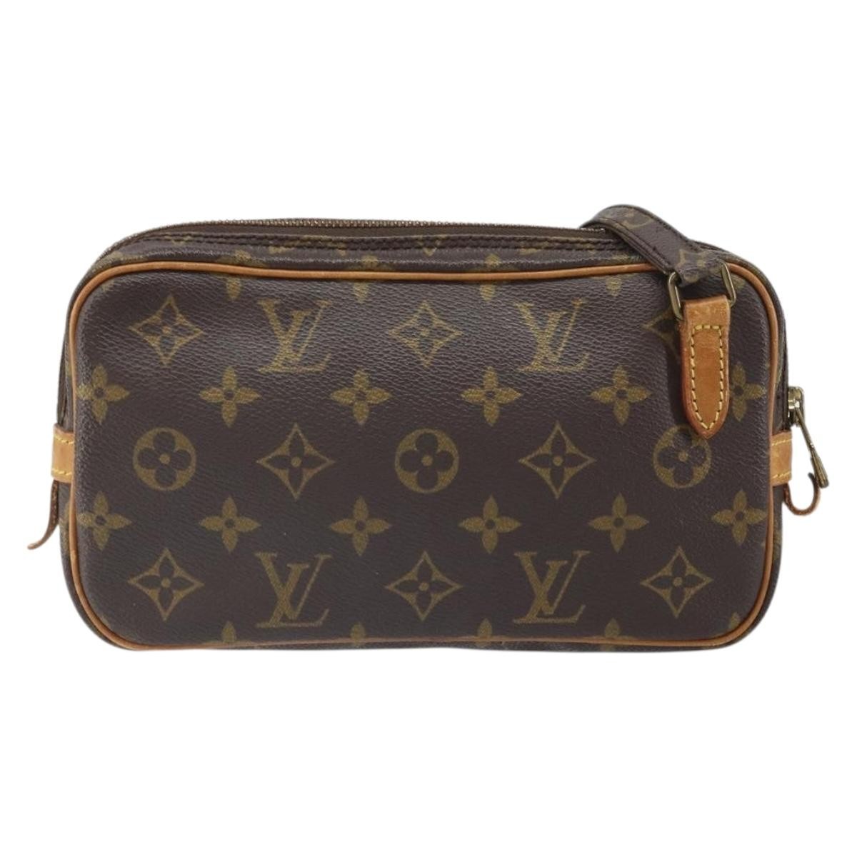 Louis Vuitton Pochette Marly Bandouliere Bag Monogram Canvas, BROWN, CANVAS, Shoulder bag