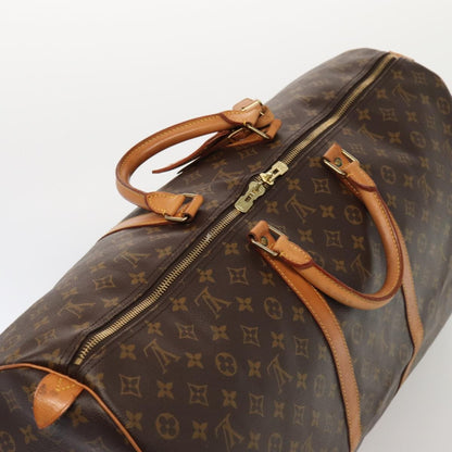 Louis Vuitton Keepall Bag Monogram Canvas, BROWN, CANVAS, Travel bag