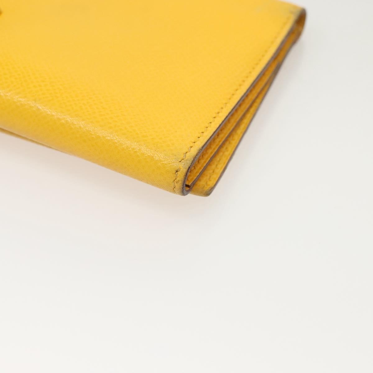 Hermes Bearn Wallet Epsom, YELLOW, LEATHER, Wallets