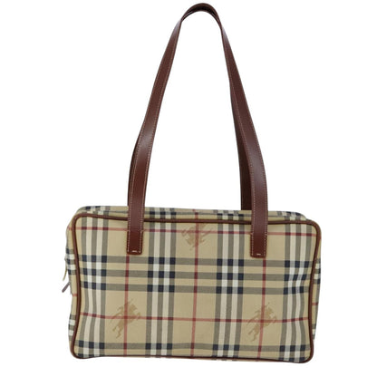 Burberry Regent Tote Haymarket Coated Canvas, BEIGE, PVC, Handbag