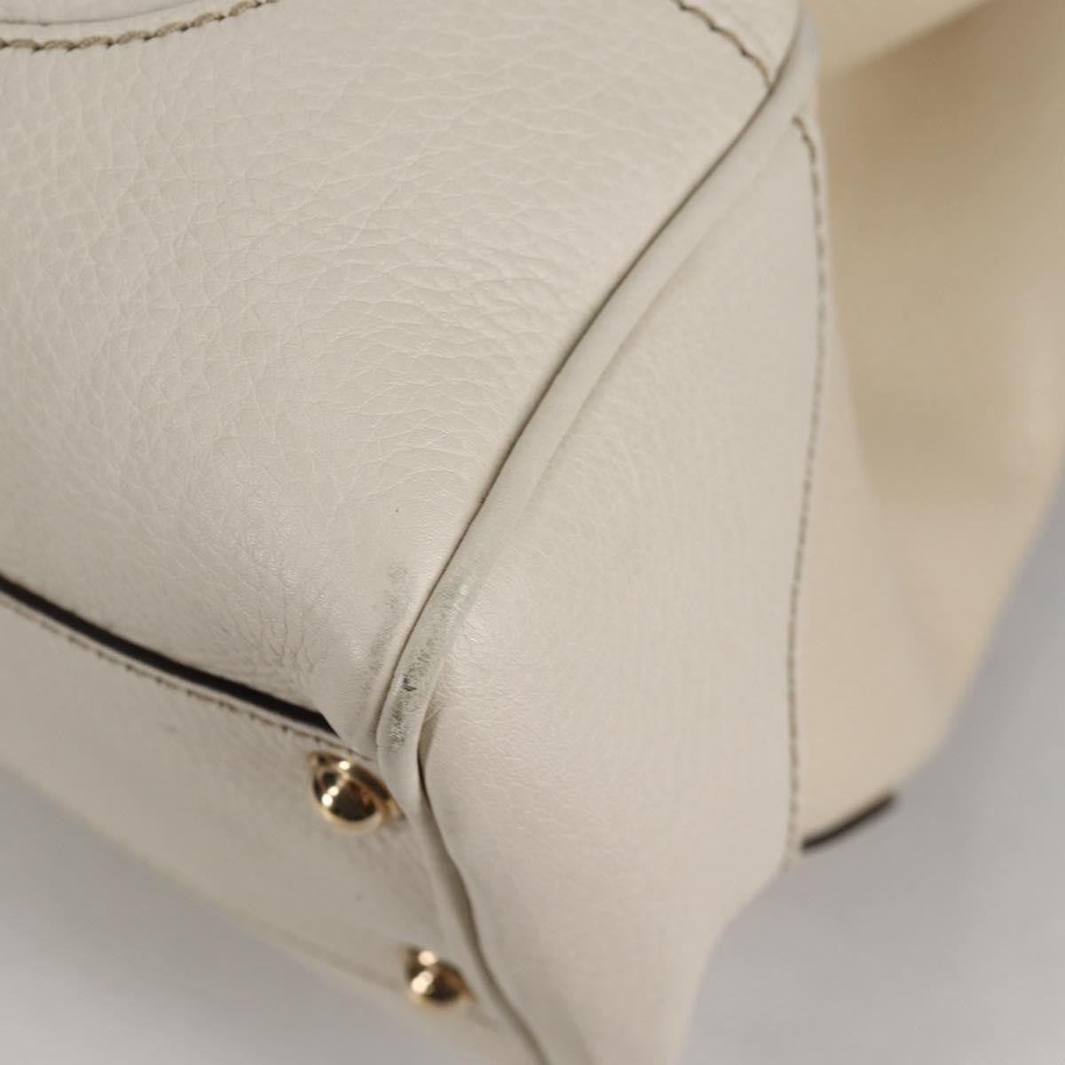 Gucci Diana Bamboo Top Handle Tote Leather, WHITE, LEATHER, Handbag