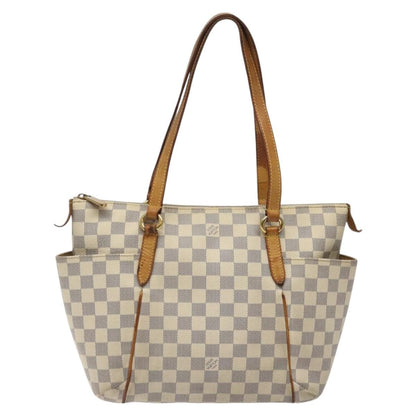 Louis Vuitton Totally Handbag Damier, WHITE, CANVAS, Handbag
