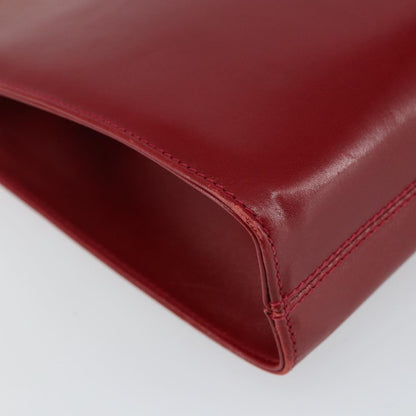 Salvatore Ferragamo Vintage Gancini Chain Shoulder Bag Leather, RED, LEATHER, Shoulder bag